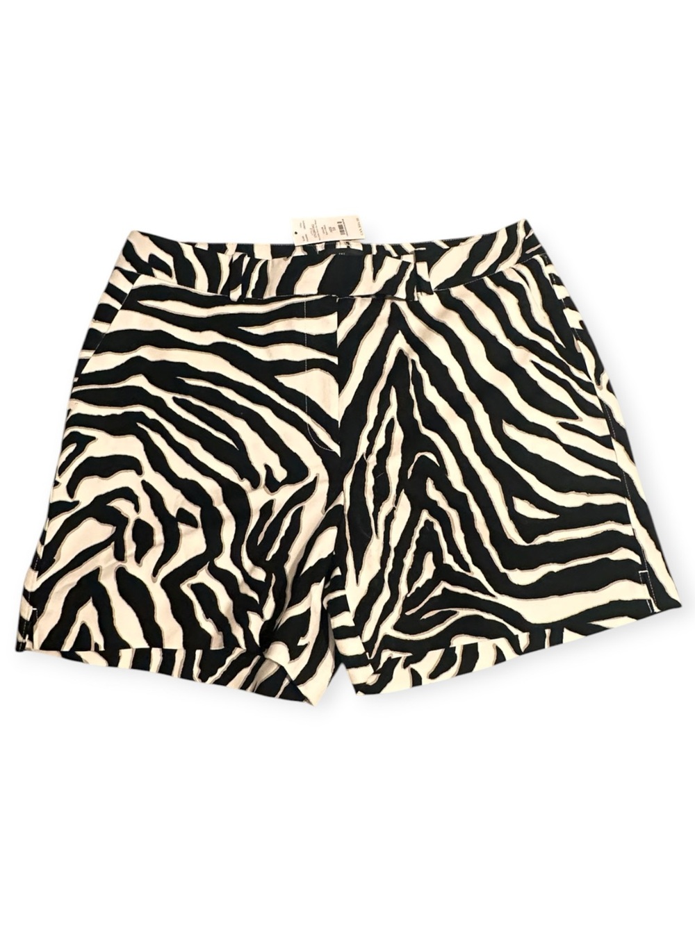 Size 10 The 5th Short Zebra Print Women’s Shorts - Black & White